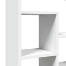 bogreol 72x20x120,5 cm konstrueret træ hvid
