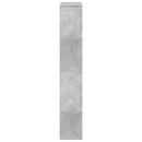 bogreol 72x20x120,5 cm konstrueret træ betongrå
