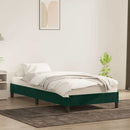 sengeramme uden madras 80x220 cm fløjl mørkegrøn