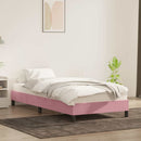 sengeramme uden madras 80x220 cm fløjl lyserød
