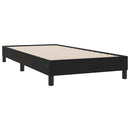 sengeramme uden madras 90x220 cm fløjl sort