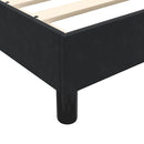 sengeramme uden madras 100x220 cm fløjl sort