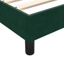 sengeramme uden madras 100x220 cm fløjl mørkegrøn