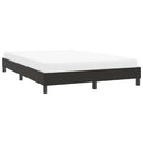 sengeramme uden madras 140x220 cm fløjl sort