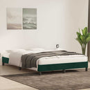 sengeramme uden madras 140x220 cm fløjl mørkegrøn