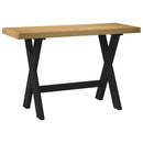skrivebord NOAIN X-formede ben 120x50x75cm massivt træ fyrretræ