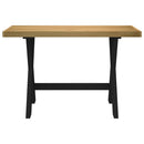 skrivebord NOAIN X-formede ben 120x50x75cm massivt træ fyrretræ