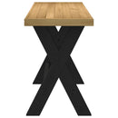 skrivebord NOAIN X-formede ben 120x50x75cm massivt træ fyrretræ