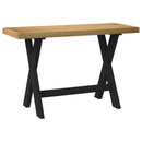 skrivebord NOAIN X-formede ben 120x50x75cm massivt træ fyrretræ