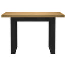 skrivebord NOAIN U-formede ben 120x50x75cm massivt træ fyrretræ