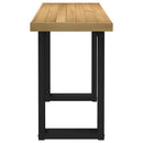 skrivebord NOAIN U-formede ben 120x50x75cm massivt træ fyrretræ