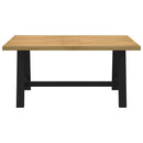 spisebord NOAIN A-formede ben 160x90x75 cm massivt træ fyrretræ