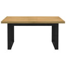 spisebord NOAIN A-formede ben 160x90x75 cm massivt træ fyrretræ