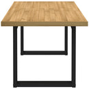 spisebord NOAIN A-formede ben 160x90x75 cm massivt træ fyrretræ