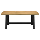 spisebord NOAIN A-formede ben 180x90x75 cm massivt træ fyrretræ