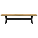 spisebænk NOAIN X-formede ben 180x40x45 cm massivt træ fyrretræ