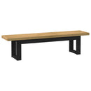 spisebænk NOAIN U-formede ben 180x40x45 cm massivt træ fyrretræ