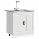 Køkkenskab Kalmar Hvid 80 x 46 x 81,5 cm Konstrueret træ