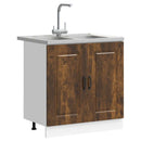 Køkkenskab Kalmar 2 pcs Brun 80 x 46 x 81.5 cm Konstrueret træ