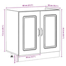 Køkkenskab Kalmar 2 pcs Brun 80 x 46 x 81.5 cm Konstrueret træ