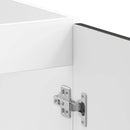 Vaskeskabsbase med opbevaring Lucca 2 pcs Sort Konstrueret træ