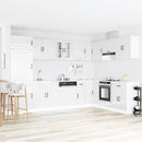 Vaskeskabsbase Lucca 2 pcs Høj gloss hvid Konstrueret træ