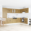 Vaskeskabsbase Lucca 2 stk. Artisan Egetræ Konstrueret træ