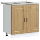 Vaskeskabsbase Porto 2 stk. Brun 80 x 46 x 81,5 cm