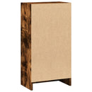bogreol 40x24x76 cm konstrueret træ røget egetræsfarve