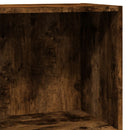 bogreol 40x24x76 cm konstrueret træ røget egetræsfarve