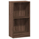 bogreol 40x24x76 cm konstrueret træ brun egetræsfarve