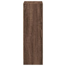 bogreol 40x24x76 cm konstrueret træ brun egetræsfarve
