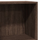 bogreol 40x24x76 cm konstrueret træ brun egetræsfarve