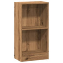 bogreol 40x24x76 cm konstrueret træ egetræsfarve