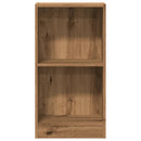 bogreol 40x24x76 cm konstrueret træ egetræsfarve