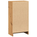 bogreol 40x24x76 cm konstrueret træ egetræsfarve