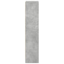 bogreol 40x24x109 cm konstrueret træ betongrå