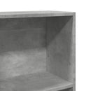 bogreol 40x24x109 cm konstrueret træ betongrå