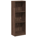bogreol 40x24x109 cm konstrueret træ brun egetræsfarve