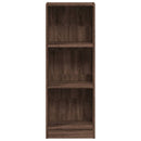bogreol 40x24x109 cm konstrueret træ brun egetræsfarve