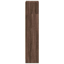 bogreol 40x24x109 cm konstrueret træ brun egetræsfarve