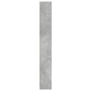 bogreol 40x24x176 cm konstrueret træ betongrå