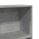 bogreol 40x24x176 cm konstrueret træ betongrå