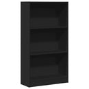 bogreol 60x24x109 cm konstrueret træ sort
