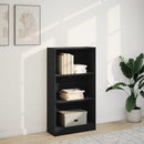 bogreol 60x24x109 cm konstrueret træ sort