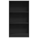 bogreol 60x24x109 cm konstrueret træ sort