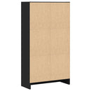 bogreol 60x24x109 cm konstrueret træ sort