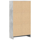 bogreol 60x24x109 cm konstrueret træ betongrå