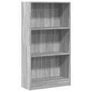 bogreol 60x24x109 cm konstrueret træ grå sonoma-eg