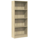 bogreol 60x24x143 cm konstrueret træ sonoma-eg